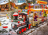 Kindereisenbahn auf dem Weihnachtsmarkt