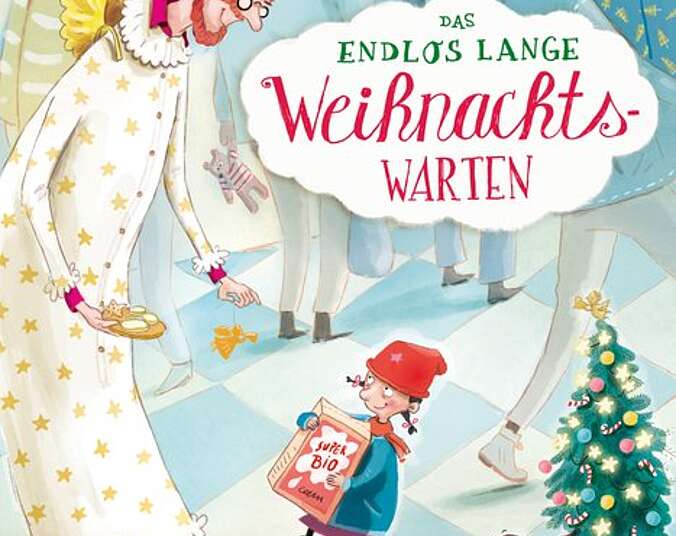 Mia an Weihnachten im Kaufhaus.